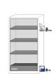 asecos Umluftfilterschrank CX-CLASSIC-G WDFW BxTxH(mm) 1055x520x2290 Produktbild img2 S