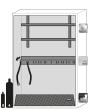 asecos Druckgasflaschenschrank G90.205.140 in Lichtgrau, Flügeltüren, 1x Standardinneneinrichtung Druckgasflaschen (Stahlblech) Produktbild img3 S