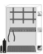 asecos Druckgasflaschenschrank G30.205.140 in Lichtgrau, Flügeltüren, 1x Standardinneneinrichtung Druckgasflaschen (Stahlblech) Produktbild img3 S