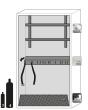 asecos Druckgasflaschenschrank G90.205.120 in Lichtgrau, Flügeltüren, 1x Standardinneneinrichtung Druckgasflaschen (Stahlblech) Produktbild img3 S