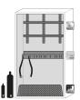 asecos Druckgasflaschenschrank G30.205.120 in Lichtgrau, Flügeltüren, 1x Standardinneneinrichtung Druckgasflaschen (Stahlblech) Produktbild img3 S