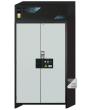 Umluftfilterschrank FX90.229.120.WDAC in Anthrazitgrau, Flügeltüren in Lichtgrau, 4x Auszugswanne (Edelstahl) Produktbild