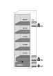 Sicherheitsschrank S90.196.060.R in Sicherheitsgelb, Flügeltür, 4x Fachboden und Lochblech (Edelstahl) Produktbild img3 S