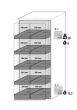 Sicherheitsschrank V90.196.081.VDAC:0013 in Anthrazitgrau, Vertikalauszüge in Edelstahl, 8x Wannenboden (Stahlblech) Produktbild img3 S