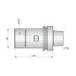 Dormer Pramet Präzisions-Spannzangenfutter - ER HSK.63F-CCP.ER32.100 Produktbild img2 S