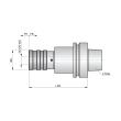 Dormer Pramet Gewindeschneid-Schnellwechselfutter mit Längenausgleich HSK-F-QTCC Produktbild img2 S