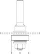 Bosch Schaft für Scheibenfräse mit Führungskugellager, 8&nbsp;mm, D 22&nbsp;mm, G 60,3&nbsp;mm Produktbild img3 S