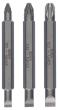 Bosch Doppelklingenbit-Set, 3-teilig, S0,6x4,5, PZ1, S0,8x5,5, PZ2, S1,2x6,5, PZ3,60mm Produktbild img1 S