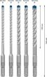 Bosch EXPERT SDS plus-7X Hammerbohrer-Set, 6/6/8/8/10x100x165 mm, 5-tlg. Produktbild img14 S