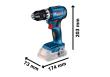 Bosch Akku-Schlagbohrschrauber GSB 18V-45, 2 x Akku GBA 18V 2.0Ah in L-BOXX Produktbild img3 S