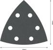 PRO F355 Schleifblatt, 93 mm, G180 Produktbild img3 S