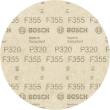 Bosch Schleifblatt Papier F355, 115 mm, ungelocht, Klett, 10er-Pack Produktbild img4 S