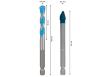 Bosch EXPERT HEX-9 Hard Ceramic+HEX-9 Multi Construction Bohrer-Set, 8mm, 2tlg. Produktbild img8 S