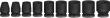 Bosch PRO Impact Socket Set, 3/8", Standard, 9‑tlg. Produktbild img4 S