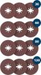 Bosch EXPERT for Metal Fiberschleifscheibe R444, 125mm, K36/60/80/120, X-LOCK, 12 Stk. Produktbild img1 S