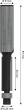 Bosch PRO Bündigfräser mit untenliegendem Führungskugellager, Ø6,35 x L20, Schaft 8 mm Produktbild img3 S