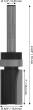 Bosch PRO Bündigfräser, obenliegendes Führungskugellager, Ø 5/8" x L 1", Schaft 1/4" Produktbild img3 S