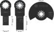 Bosch Holz- und Weichmetall-Blatt-Set für oszillierende Multifunktionswerkzeuge,3-tlg. Produktbild img3 S