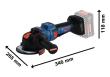 Bosch EXPERT Winkelschleifer EXWX18V-15PS, 2 x EXBA18V-80 in L-BOXX Produktbild img2 S