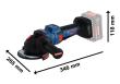 Bosch EXPERT Winkelschleifer EXWS18V-15PS, 2 x EXBA18V-80 in L-BOXX Produktbild img2 S