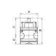 RIEGLER Kugelhahn 3/2-Wege »multifix«, abschließbar, BG 1, G 1/4 Produktbild img2 S