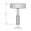 Dormer Pramet Schlüssel für Kühlmittelübergabeeinheiten K.CT.C8 Produktbild img2 S