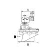RIEGLER Impulsmembranventil, NC, 230V, 50/60 Hz int. Vorsteuerung, G3/4 Produktbild img2 S