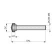 Dormer Pramet Frässtift der 2. Stufe zum Entfernen gebrochener Schrauben, 150 ° Senker P10110.7 Produktbild img3 S