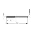 Dormer Pramet Frässtift – Zylinder ohne Stirnverzahnung P5013.0X3.0 Produktbild img3 S