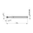 Dormer Pramet Frässtift – Kugel P5073.0X3.0 Produktbild img3 S