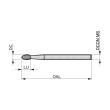 Dormer Pramet Frässtift – Tropfen P5093.0X3.0 Produktbild img3 S