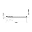 Dormer Pramet Frässtift – Rundbogen P5113.0X3.0 Produktbild img3 S