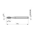 Dormer Pramet Frässtift – Flamme P5153.0X3.0 Produktbild img3 S