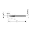 Dormer Pramet Frässtift- Rundkegel P5213.0X3.0 Produktbild img3 S