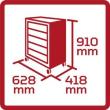 GEDORE R20150006 Werkstattwagen MECHANIC 6 Schubladen 910x628x418 mm Produktbild img12 S