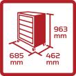 GEDORE R20152205 Wks.Wagen GEDWorker 5 Schubl. Produktbild img11 S