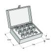 Dormer Pramet Quick-change adaptors with clutch - set in wooden box QTCC.02.SET11.WB Produktbild img1 S