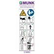 MUNK Hinweis-Aufkleber für Plattformleitern < 2,50 m (FlexxStep) Aufkleber 19093 Produktbild