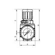 RIEGLER Druckregler »multifix-mini« inkl. Mano, BG 0, G 1/4, 0,1 - 3 bar Produktbild img2 S