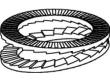ART 88032 Keilsicherungsscheiben geklebt A 4 3,4 x 7,0 x 1,6 VE=S Produktbild img2 S
