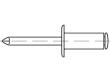 Reyher Artikel 88404 Niet A 2 A Dorn A 2 Offene Blindniete mit Sollbruchdorn, ~DIN 7337/ISO 15983, Flachkopf Produktbild img2 S