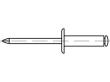 Reyher ART 88414 Blindniete Alu/Alu FLAKO K 9,5 3,2 x 6,1 VE=S Produktbild img2 S