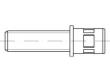 Reyher Artikel 88421 Niet Stahl, verz. M Dorn Stahl, verz. Offene Blindniete mit Sollbruchdorn, mit Anschluss-Gewinde Produktbild img2 S