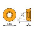 Dormer Pramet Fräswendeschneidplatte - Kopier- und Profilfräsen RDHT 12T3MO-FA:HF7 Produktbild img2 S