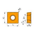 Drehwendeschneidplatte - Positiv SCMT 120408E-FM:T9325 Produktbild img2 S