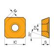 Dormer Pramet Fräswendeschneidplatte - Planfräsen SEET 1204AFFN-FA:HF7 Produktbild img2 S