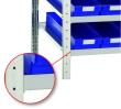 Schulte Längenriegel, hinten, 750 mm, RAL 7035 lichtgrau, für MULTIplus85- und MULTIplus150-Schrägböden Produktbild img1 S