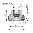 Dormer Pramet VER SD13 45° Planfräser mit positiver Ausführung und Innenkühlung SSD13F Produktbild img4 S