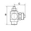 RIEGLER Drosselrückschlagventil, Zuluftdrosselung Schnellverschraubung G 1/8, 8/6 Produktbild img2 S