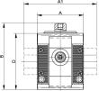 RIEGLER Druckregler pneumatisch vorgesteuert »SYNTESI«, BG 2, o. Buchsen Produktbild img2 S